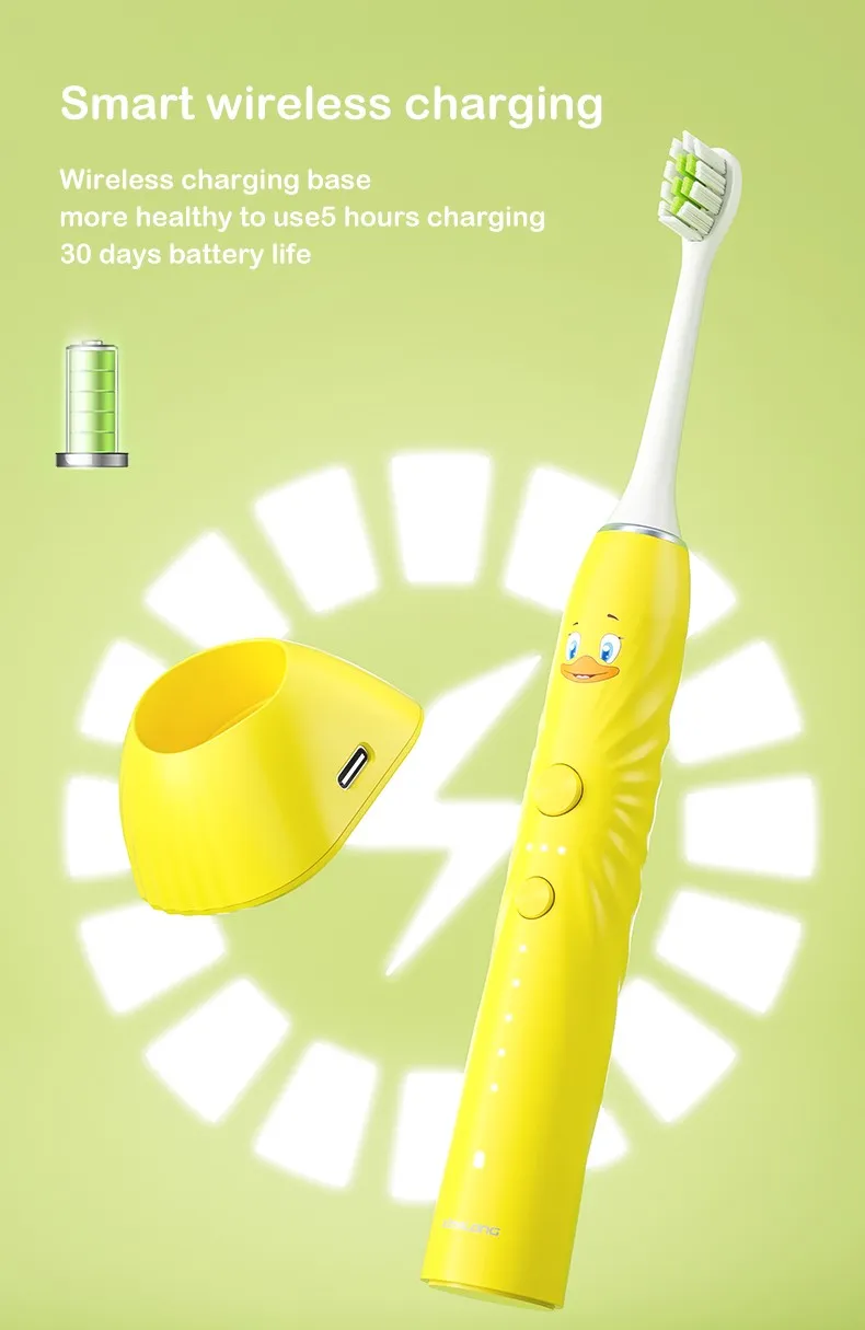 Rechargeable kids toothbrush