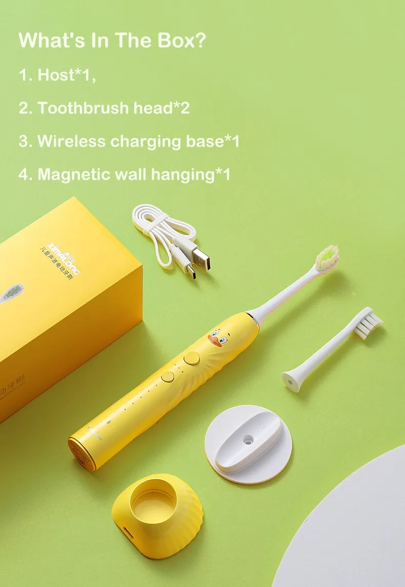 Waterproof kids toothbrush