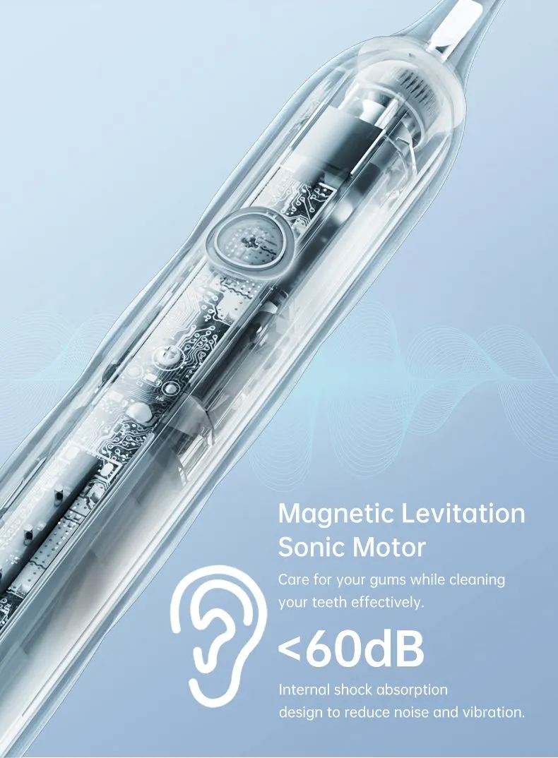 Electric toothbrush with 3 heads